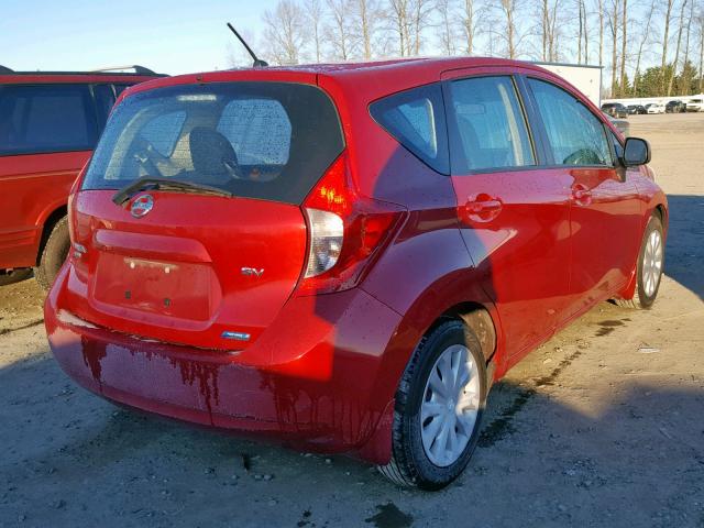 3N1CE2CP9EL376258 - 2014 NISSAN VERSA NOTE RED photo 4