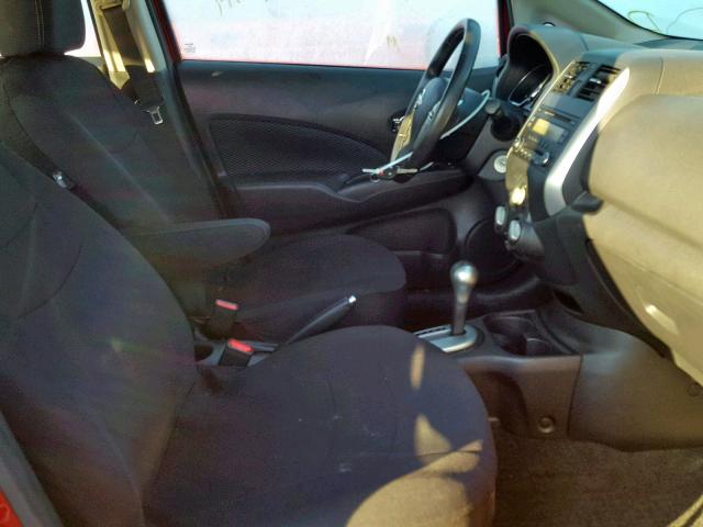 3N1CE2CP9EL376258 - 2014 NISSAN VERSA NOTE RED photo 5