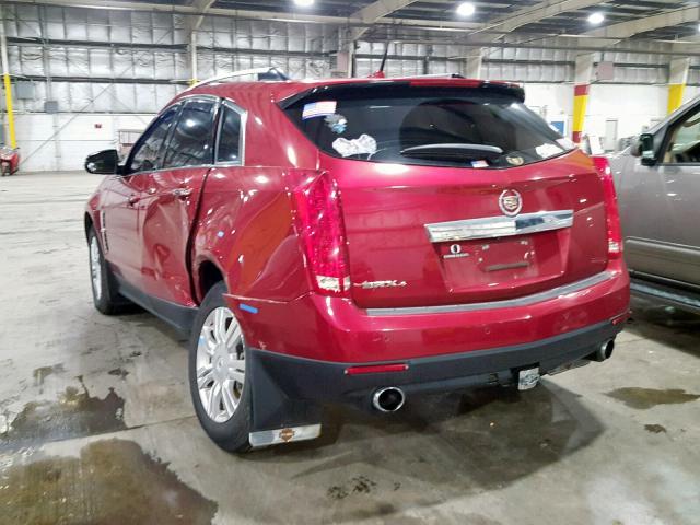 3GYFNDEY9BS617338 - 2011 CADILLAC SRX LUXURY RED photo 3