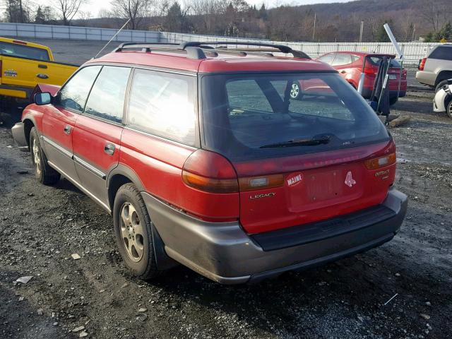 4S3BG685XX7617012 - 1999 SUBARU LEGACY OUT RED photo 3