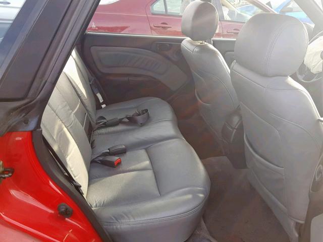 4S3BG685XX7617012 - 1999 SUBARU LEGACY OUT RED photo 6