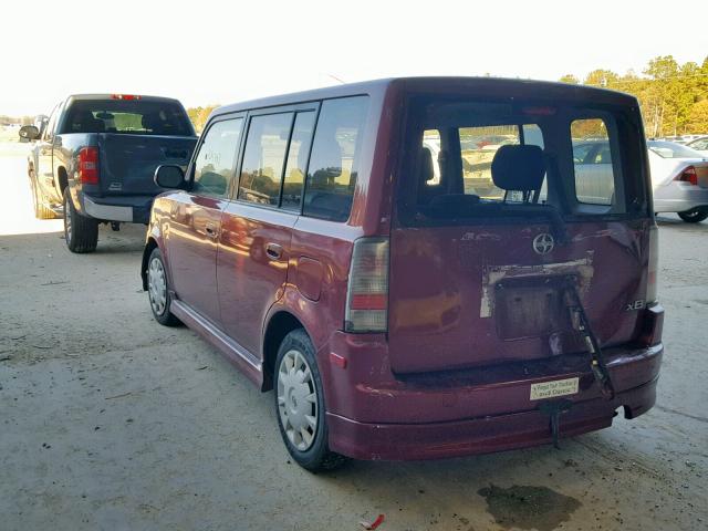 JTLKT324164067682 - 2006 TOYOTA SCION XB Марун фото 3