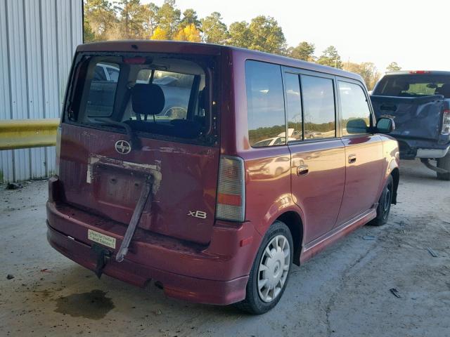 JTLKT324164067682 - 2006 TOYOTA SCION XB Марун фото 4