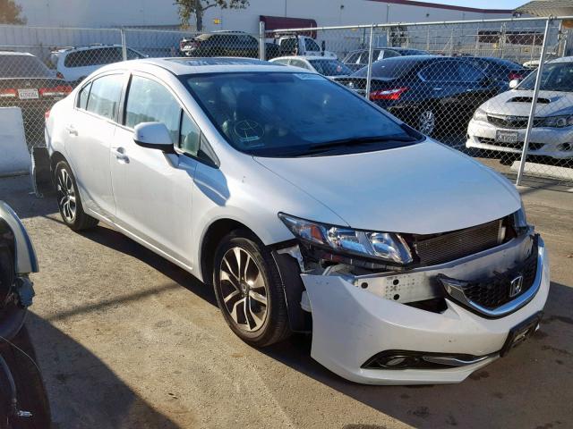 19XFB2F93DE279379 - 2013 HONDA CIVIC EXL WHITE photo 1