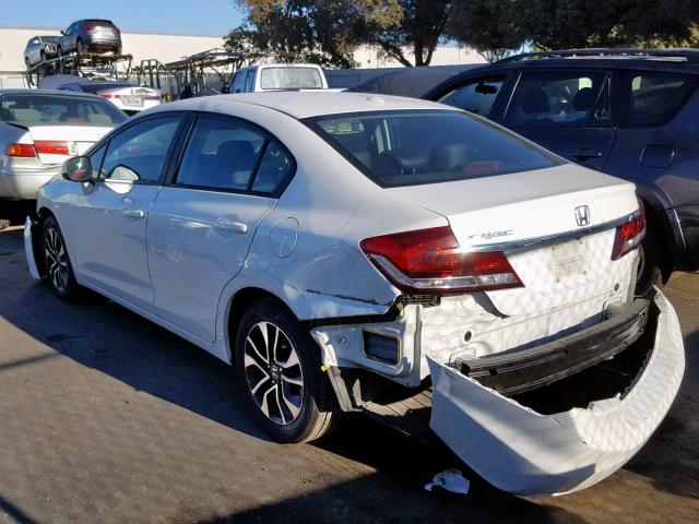 19XFB2F93DE279379 - 2013 HONDA CIVIC EXL WHITE photo 3