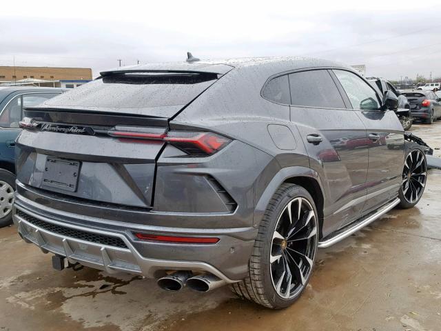 ZPBUA1ZL3KLA00862 - 2019 LAMBORGHINI URUS GRAY photo 4