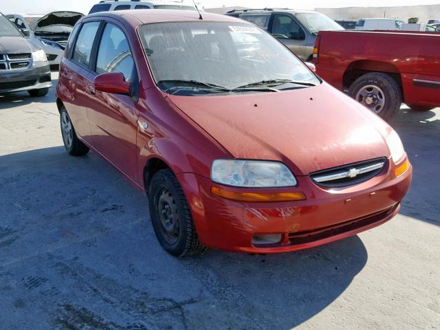 KL1TD66626B664787 - 2006 CHEVROLET AVEO BASE Qırmızı foto 1