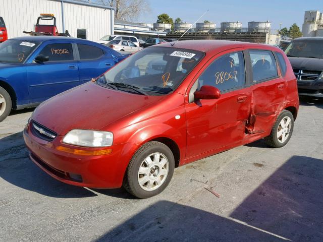 KL1TD66626B664787 - 2006 CHEVROLET AVEO BASE Qırmızı foto 2