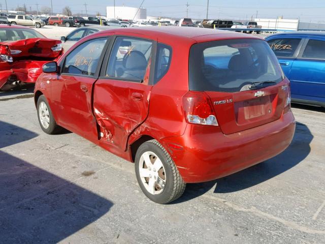 KL1TD66626B664787 - 2006 CHEVROLET AVEO BASE Qırmızı foto 3