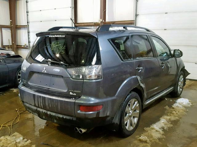 JA4JT5AX6CU609296 - 2012 MITSUBISHI OUTLANDER GRAY photo 4