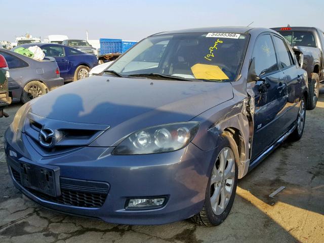 JM1BK344071765683 - 2007 MAZDA 3 HATCHBAC BLUE photo 2