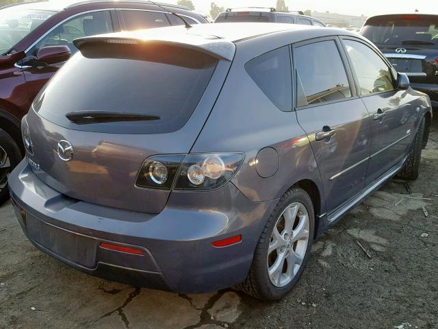 JM1BK344071765683 - 2007 MAZDA 3 HATCHBAC BLUE photo 4