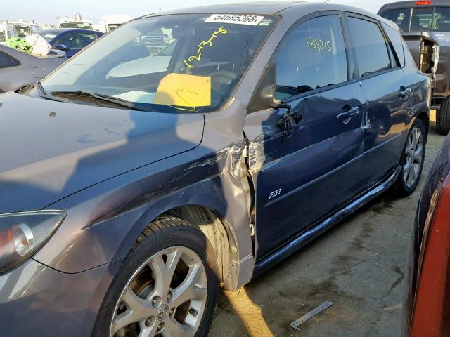 JM1BK344071765683 - 2007 MAZDA 3 HATCHBAC BLUE photo 9