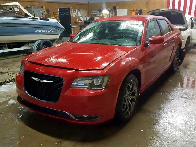 2C3CCAGG9FH849596 - 2015 CHRYSLER 300 S RED photo 2