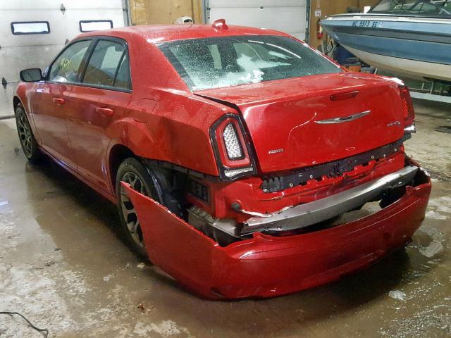 2C3CCAGG9FH849596 - 2015 CHRYSLER 300 S RED photo 3