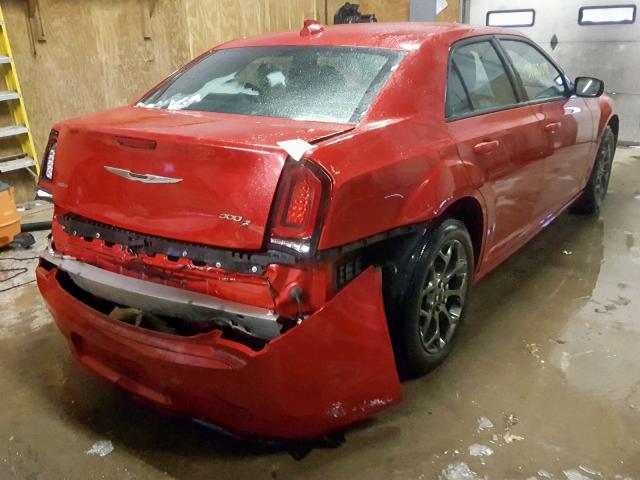 2C3CCAGG9FH849596 - 2015 CHRYSLER 300 S RED photo 4