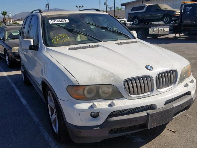 5UXFB53594LV03666 - 2004 BMW X5 4.4I WHITE photo 1