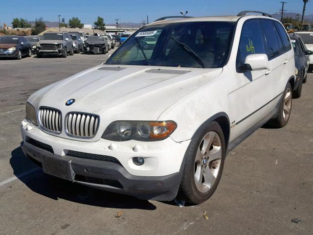 5UXFB53594LV03666 - 2004 BMW X5 4.4I WHITE photo 2