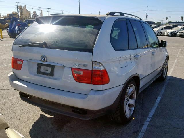 5UXFB53594LV03666 - 2004 BMW X5 4.4I WHITE photo 4