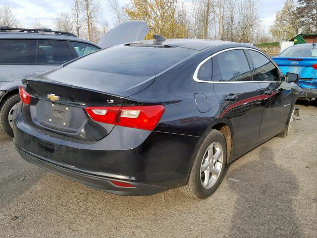 1G1ZB5ST5GF254230 - 2016 CHEVROLET MALIBU LS BLACK photo 4