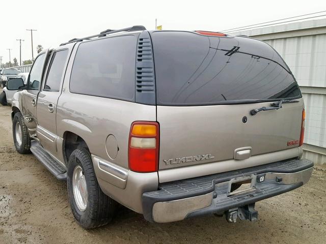 3GKFK16T72G252715 - 2002 GMC YUKON XL K TAN photo 3