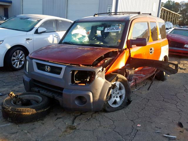 5J6YH28503L049641 - 2003 HONDA ELEMENT EX ORANGE photo 2