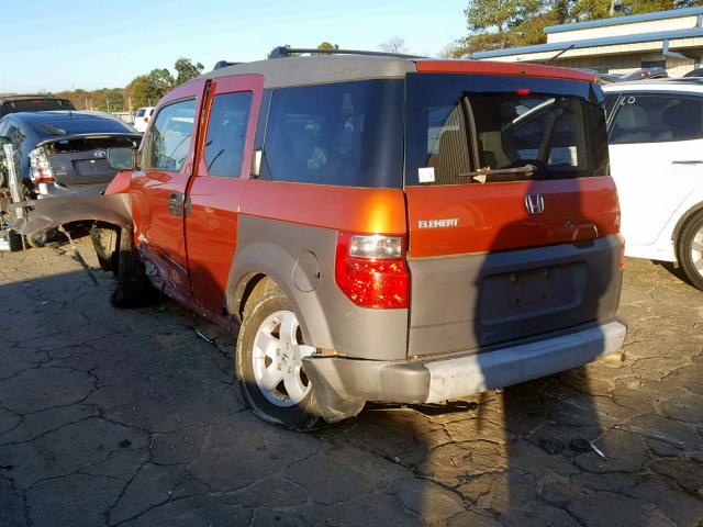 5J6YH28503L049641 - 2003 HONDA ELEMENT EX ORANGE photo 3