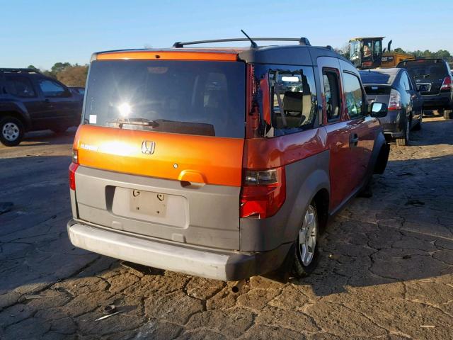 5J6YH28503L049641 - 2003 HONDA ELEMENT EX ORANGE photo 4