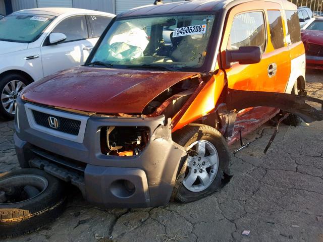 5J6YH28503L049641 - 2003 HONDA ELEMENT EX ORANGE photo 9