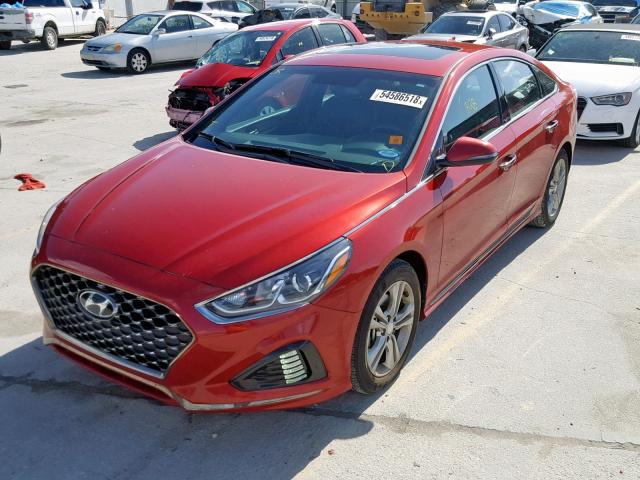 5NPE34AFXJH597850 - 2018 HYUNDAI SONATA SPO RED photo 2