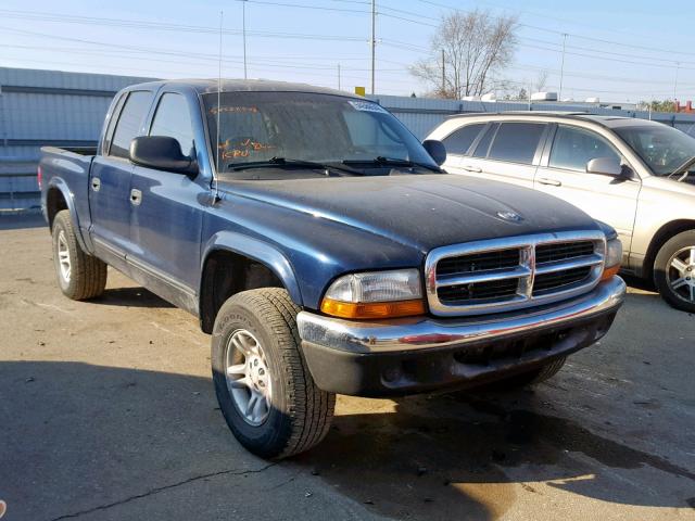 1B7HG2AN51S320893 - 2001 DODGE DAKOTA QUA BLUE photo 1