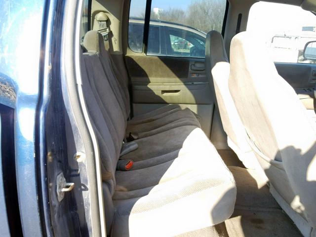 1B7HG2AN51S320893 - 2001 DODGE DAKOTA QUA BLUE photo 6