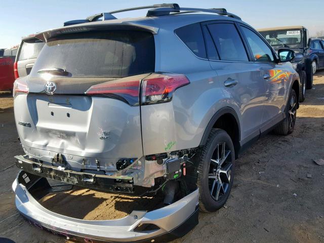 2T3JFREV1JW841530 - 2018 TOYOTA RAV4 SE SILVER photo 4