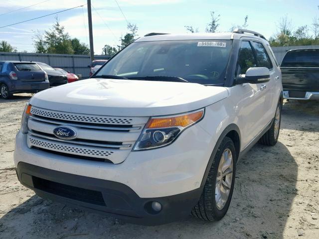 1FM5K7F84DGA52990 - 2013 FORD EXPLORER L WHITE photo 2