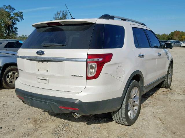 1FM5K7F84DGA52990 - 2013 FORD EXPLORER L WHITE photo 4