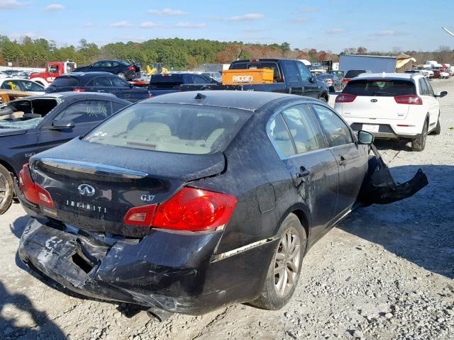 JNKCV61E89M304659 - 2009 INFINITI G37 BASE BLACK photo 4