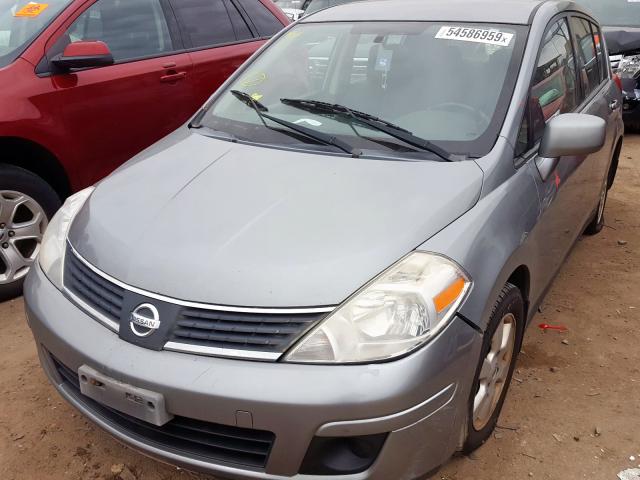 3N1BC13E17L406012 - 2007 NISSAN VERSA S GRAY photo 9