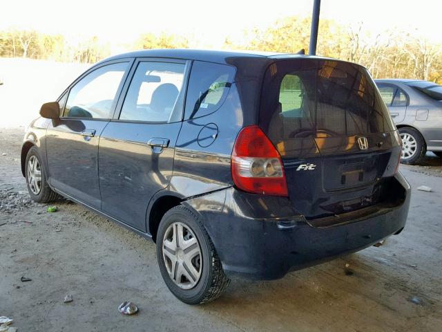 JHMGD38468S054753 - 2008 HONDA FIT BLACK photo 3