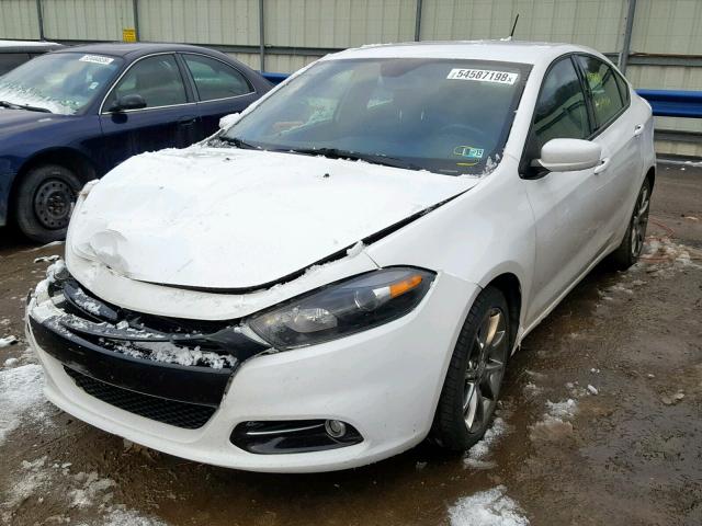 1C3CDFBBXFD123605 - 2015 DODGE DART SXT WHITE photo 2