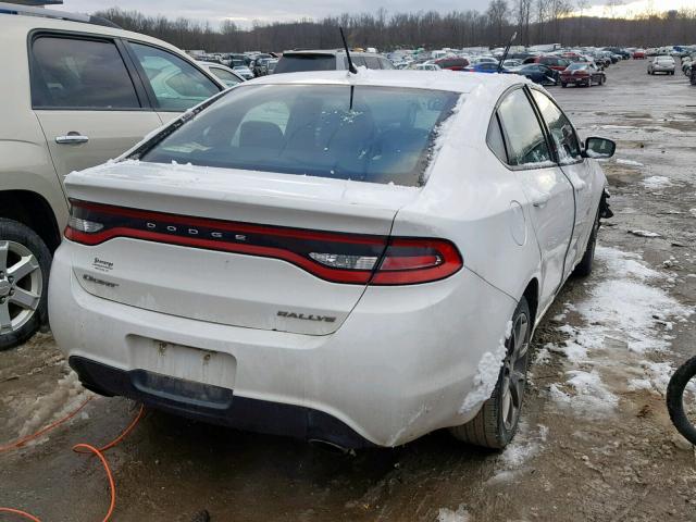 1C3CDFBBXFD123605 - 2015 DODGE DART SXT WHITE photo 4