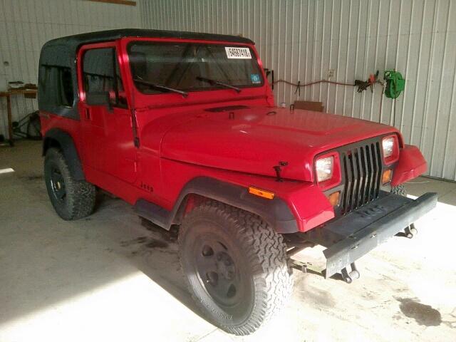 2J4FY19P0MJ107563 - 1991 JEEP WRANGLER / RED photo 1