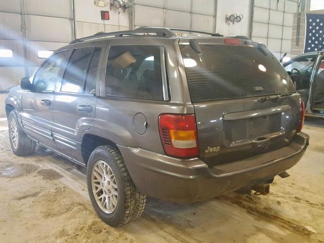 1J4GW58J24C339915 - 2004 JEEP GRAND CHER GRAY photo 3