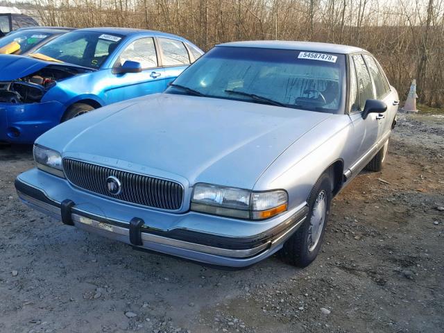 1G4HP52L6SH424897 - 1995 BUICK LESABRE CU BLUE photo 2