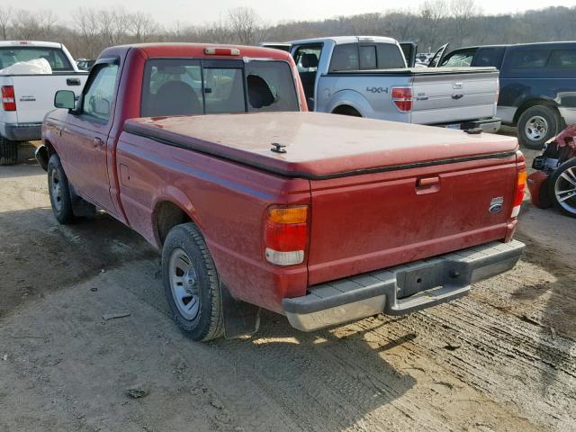 1FTYR10C7WUB60466 - 1998 FORD RANGER MAROON photo 3