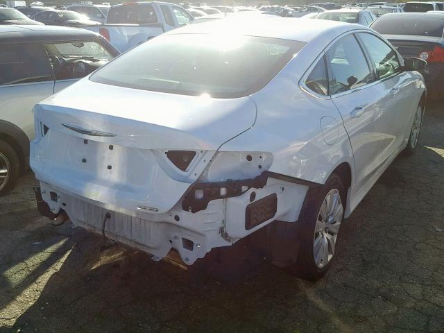 1C3CCCFB8FN560668 - 2015 CHRYSLER 200 LX WHITE photo 4