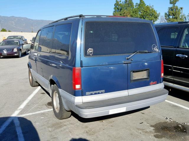 1GKDM19W4YB521987 - 2000 GMC SAFARI XT BLUE photo 3