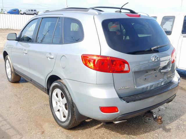 5NMSH73E89H292544 - 2009 HYUNDAI SANTA FE S GRAY photo 3