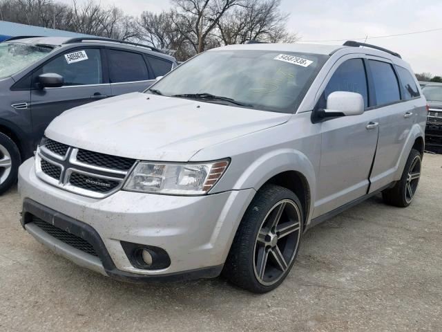 3D4PG1FG5BT532826 - 2011 DODGE JOURNEY MA SILVER photo 2