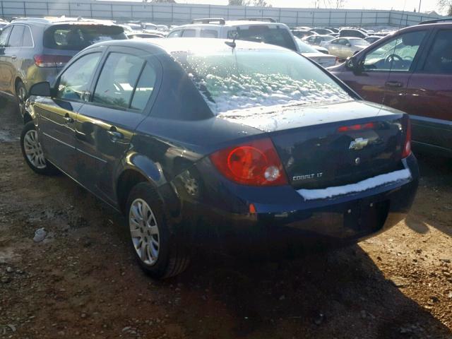 1G1AT58H697125293 - 2009 CHEVROLET COBALT LT BLUE photo 3