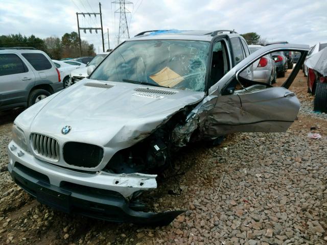 5UXFB53576LV20534 - 2006 BMW X5 4.4I SILVER photo 2